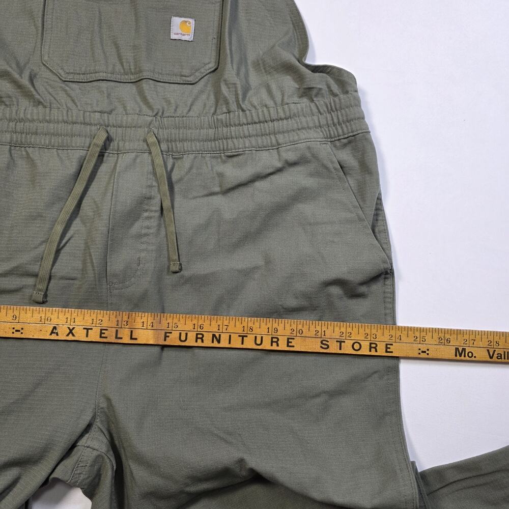 Carhartt Olive Green Women's Cotton Overalls - Picture 8 of 10